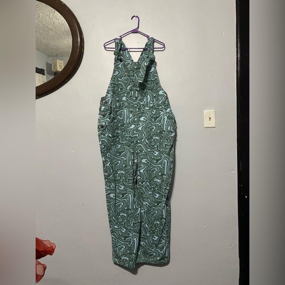 Lucy and yak swirl overalls